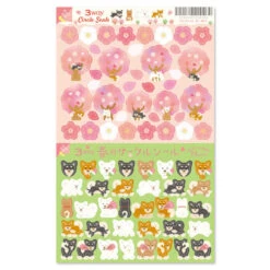 Set De Stickers - Sakura Et Shiba Inu