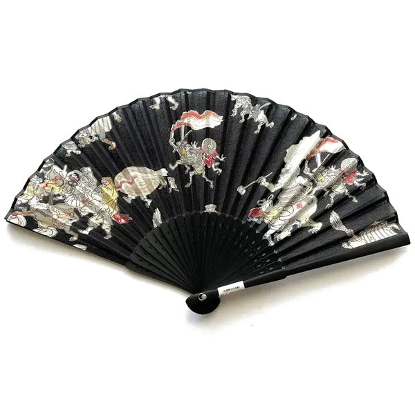 Eventail Japonais (Sensu) Yokai Museum - Noir 3 Eventail Japonais (Sensu) Yokai Museum - Noir