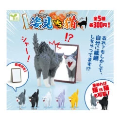 Full-length Mirror VS Cat (Gachapon)