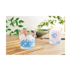 Verre Mont Fuji - Thermoréactif -Style Japonais Boutique KakuniSakuraFujiGlassColorChangingYattaJapan1
