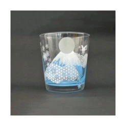 Verre Mont Fuji - Thermoréactif -Style Japonais Boutique KakuniSakuraFujiGlassColorChangingYattaJapan3