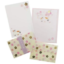 Kit Papeterie Mini Lettres + Enveloppes - Sakura & Neko
