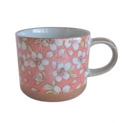Mug En Porcelaine - Sakura -Style Japonais Boutique MugMinoWareKakuniSakuraRoseYattaJapan