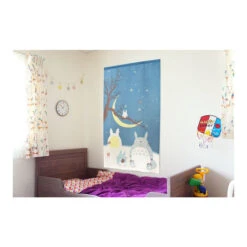 Noren - Mon Voisin Totoro Winter Sky -Style Japonais Boutique NorenTotoroGhibliBlueMoonYattaJapan2