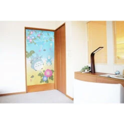 Noren - Mon Voisin Totoro Summer Colors -Style Japonais Boutique NorenTotoroGhibliLightBlueSummerYattaJapan2