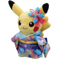 Peluche Pikachu - Kaga Temari Kimono - Kanazawa Exclusive -Style Japonais Boutique PokemonCenterOriginalPlushKagaKimonoPikachuPokemonCenterKanazawaKawaiiCharacterYattaJapan1