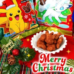 Snack Au Chocolat Pokémon De Noël -Style Japonais Boutique PokemonChristmasPartyPackChocolateJapaneseSnackYattaJapan2