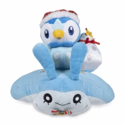 Peluche "Pokémon Christmas In The Sea" - Tiplouf & Babimanta