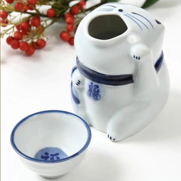 Bouteille à Saké - Maneki Neko 3 Bouteille à Saké - Maneki Neko