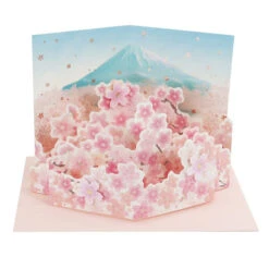 Carte Pop-up 3D - Sakura Mont Fuji B