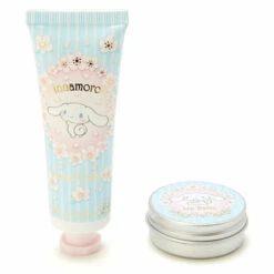 Cinnamoroll - Set Crème Mains & Baume à Lèvres -Style Japonais Boutique SanrioCinnamorollLipBalmHandCreamKawaiiJapaneseCosmeticYattaJapan1
