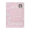 Starbucks Sakura 2022 - Cahier Spirale Campus Rose -Style Japonais Boutique StarbucksJapanSAKURA2022StarbucksCampusRingNotebookPinkYattaJapan