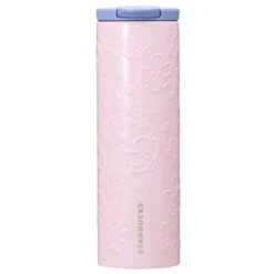 Starbucks Sakura 2023 - Bouteille Inox Cylindre Embossed 473ml