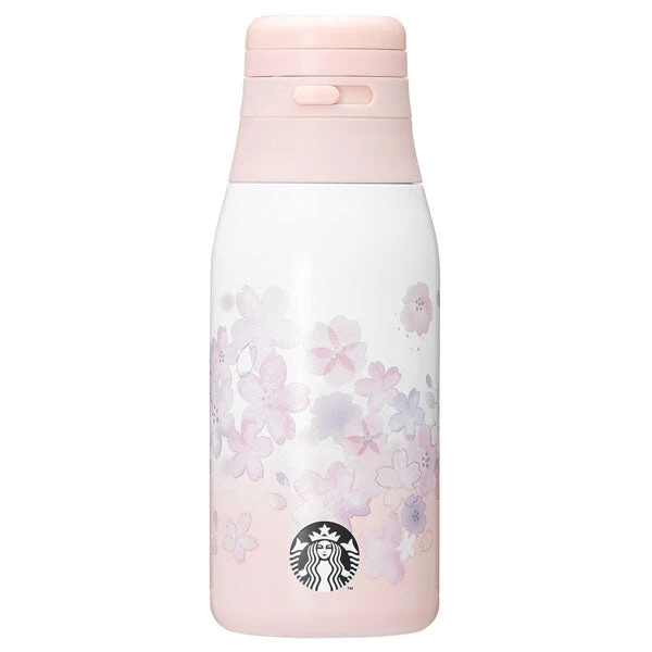 Starbucks Sakura 2023 - Bouteille Inox Bouchon Poignée 355ml 3 Starbucks Sakura 2023 - Bouteille Inox Bouchon Poignée 355ml