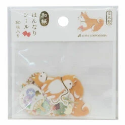 Hannari Stickers - Shiba Inu Summer Color
