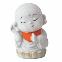 Statuette Jizo En Porcelaine